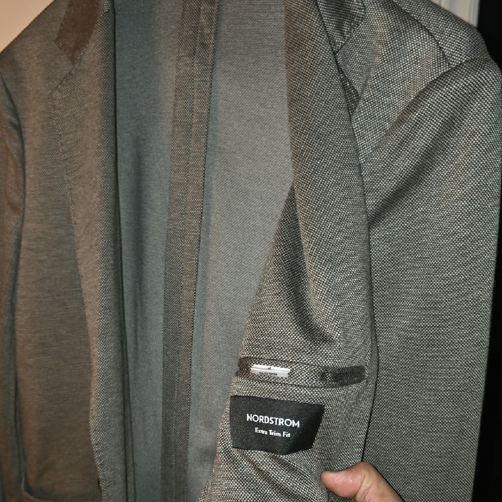 Nordstrom Gray Lightweight Shirt Jacket
